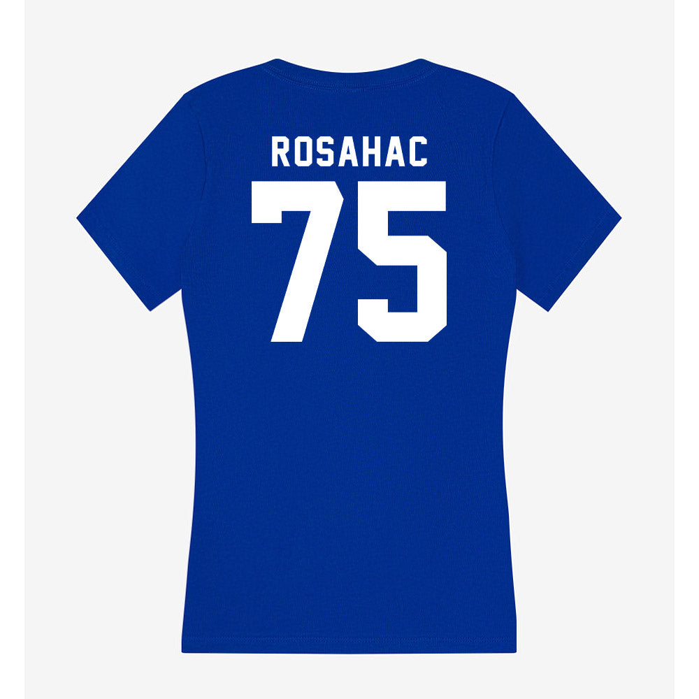 Delaware - NCAA Football : Noah Rosahac - Women's V-Neck T-Shirt-1