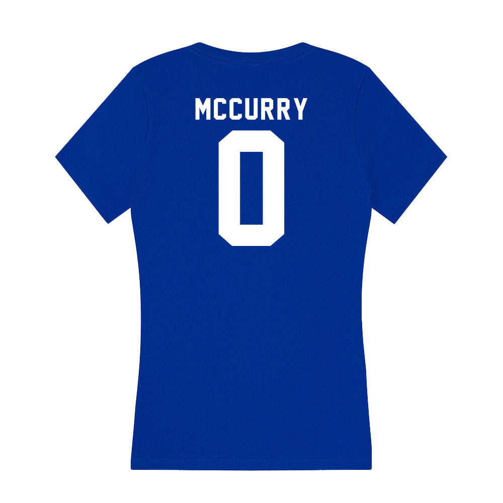 Delaware - NCAA Men's Lacrosse : John McCurry - Women's V-Neck T-Shirt-1