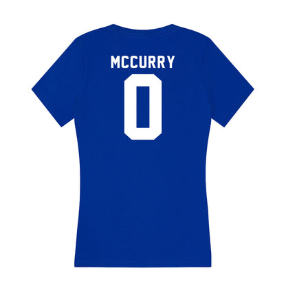 Delaware - NCAA Men's Lacrosse : John McCurry - Women's V-Neck T-Shirt-1