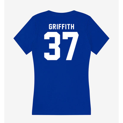 Delaware - NCAA Football : Dillon Griffith - Women's V-Neck T-Shirt-1