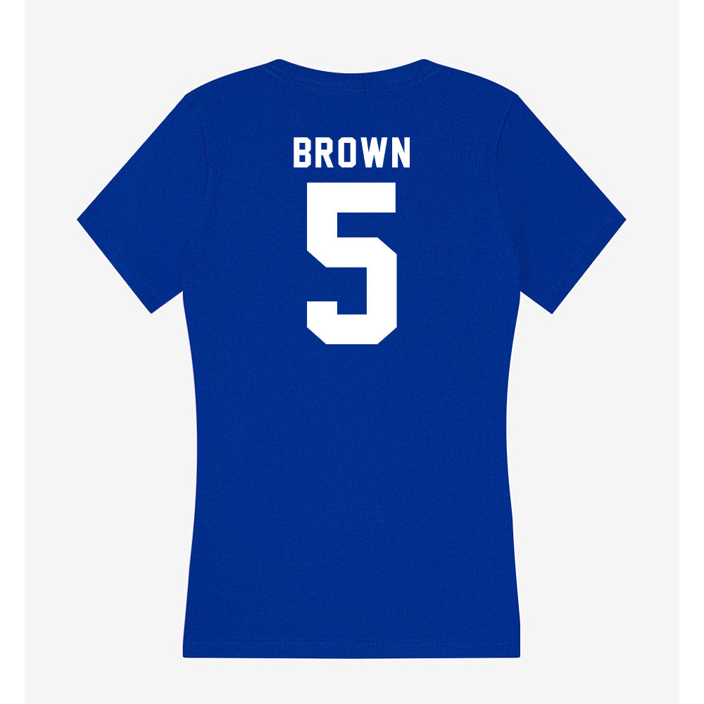 Delaware - NCAA Women's Volleyball : Avery Brown - Women's V-Neck T-Shirt-1