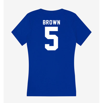 Delaware - NCAA Women's Volleyball : Avery Brown - Women's V-Neck T-Shirt-1