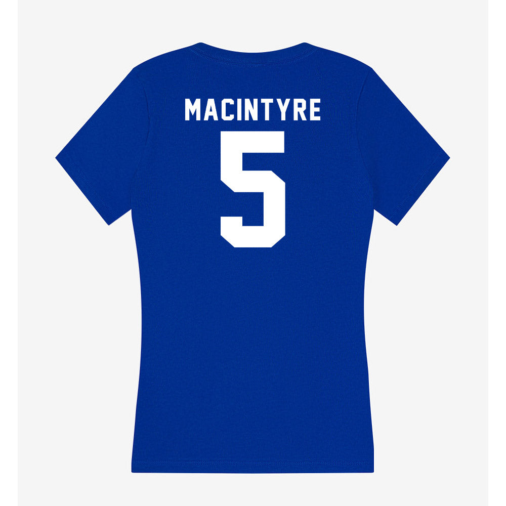 Delaware - NCAA Ice Hockey : Emma MacIntyre - Women's V-Neck T-Shirt-1