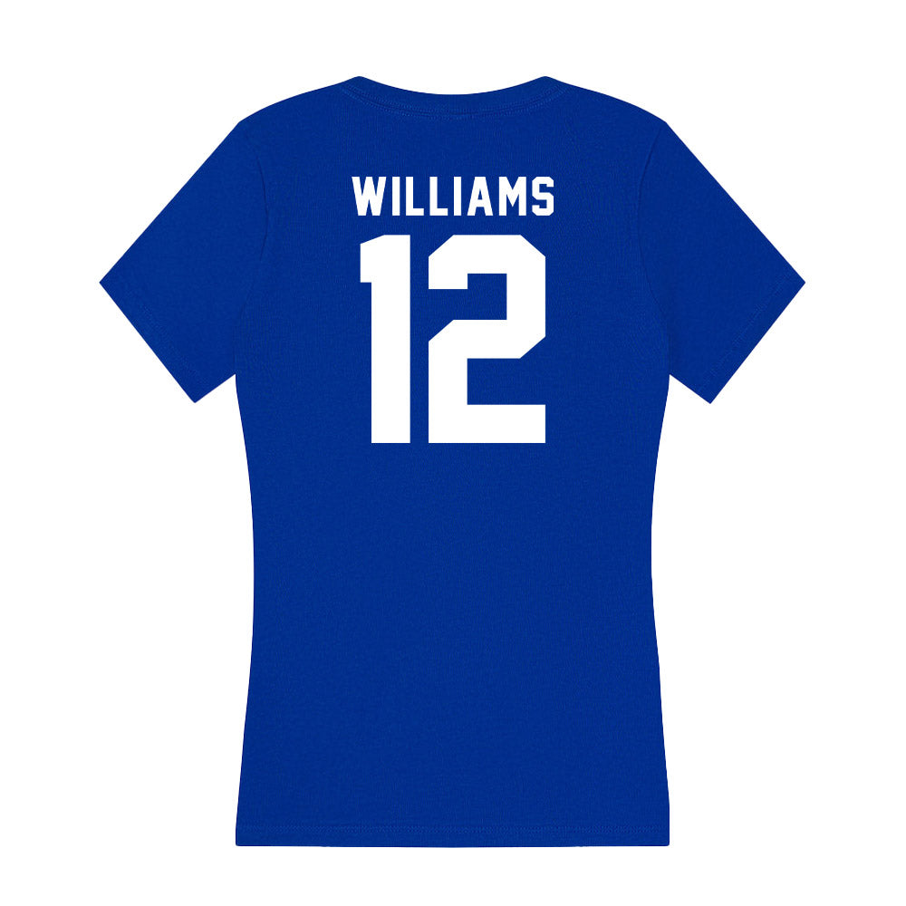 Delaware - NCAA Men's Soccer : Ethan Williams - Women's V-Neck T-Shirt-1