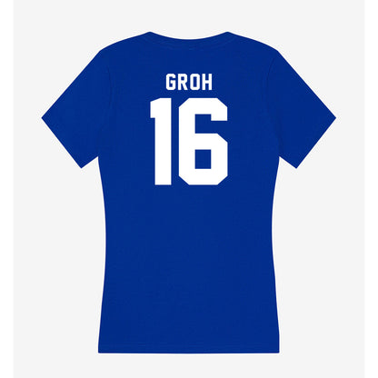 Delaware - NCAA Women's Soccer : Maggie Groh - Women's V-Neck T-Shirt-1