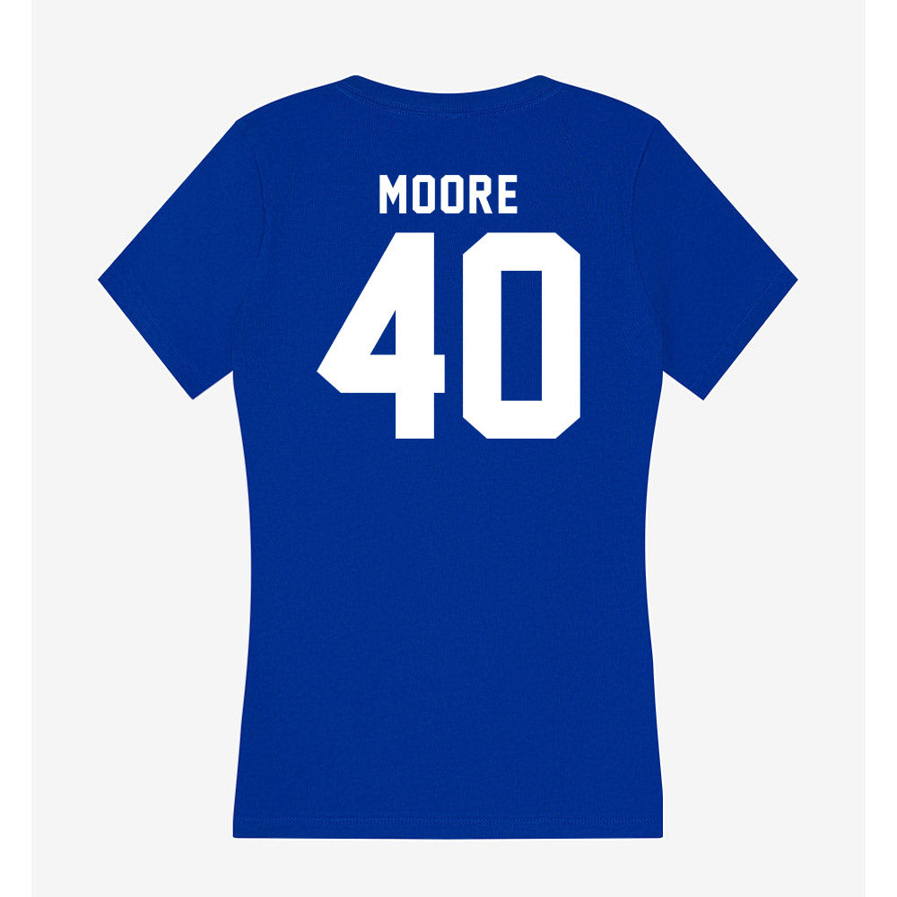 Delaware - NCAA Football : Scott Moore - Women's V-Neck T-Shirt-1