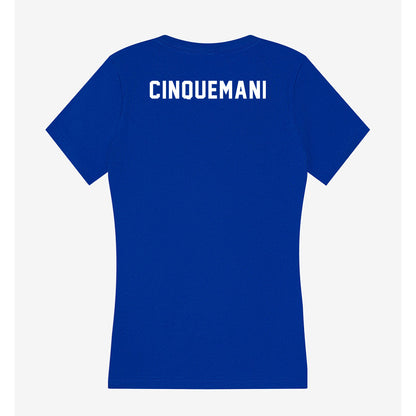 Delaware - NCAA Cheerleading : Gwen Cinquemani - Women's V-Neck T-Shirt-1
