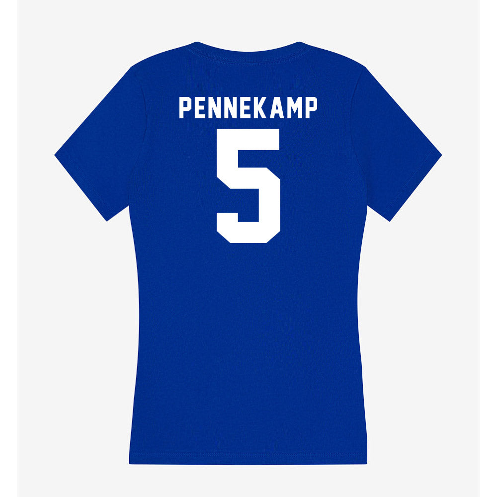 Delaware - NCAA Women's Lacrosse : Katie Pennekamp - Women's V-Neck T-Shirt-1