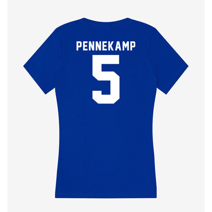 Delaware - NCAA Women's Lacrosse : Katie Pennekamp - Women's V-Neck T-Shirt-1