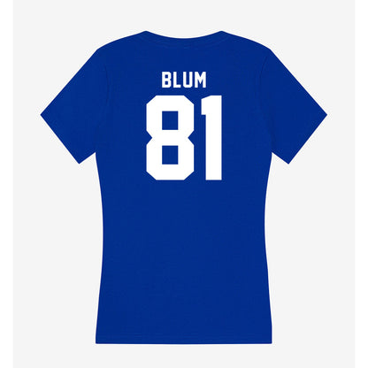 Delaware - NCAA Football : Jake Blum - Women's V-Neck T-Shirt-1