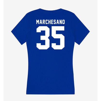 Delaware - NCAA Baseball : Jake Marchesano - Women's V-Neck T-Shirt-1