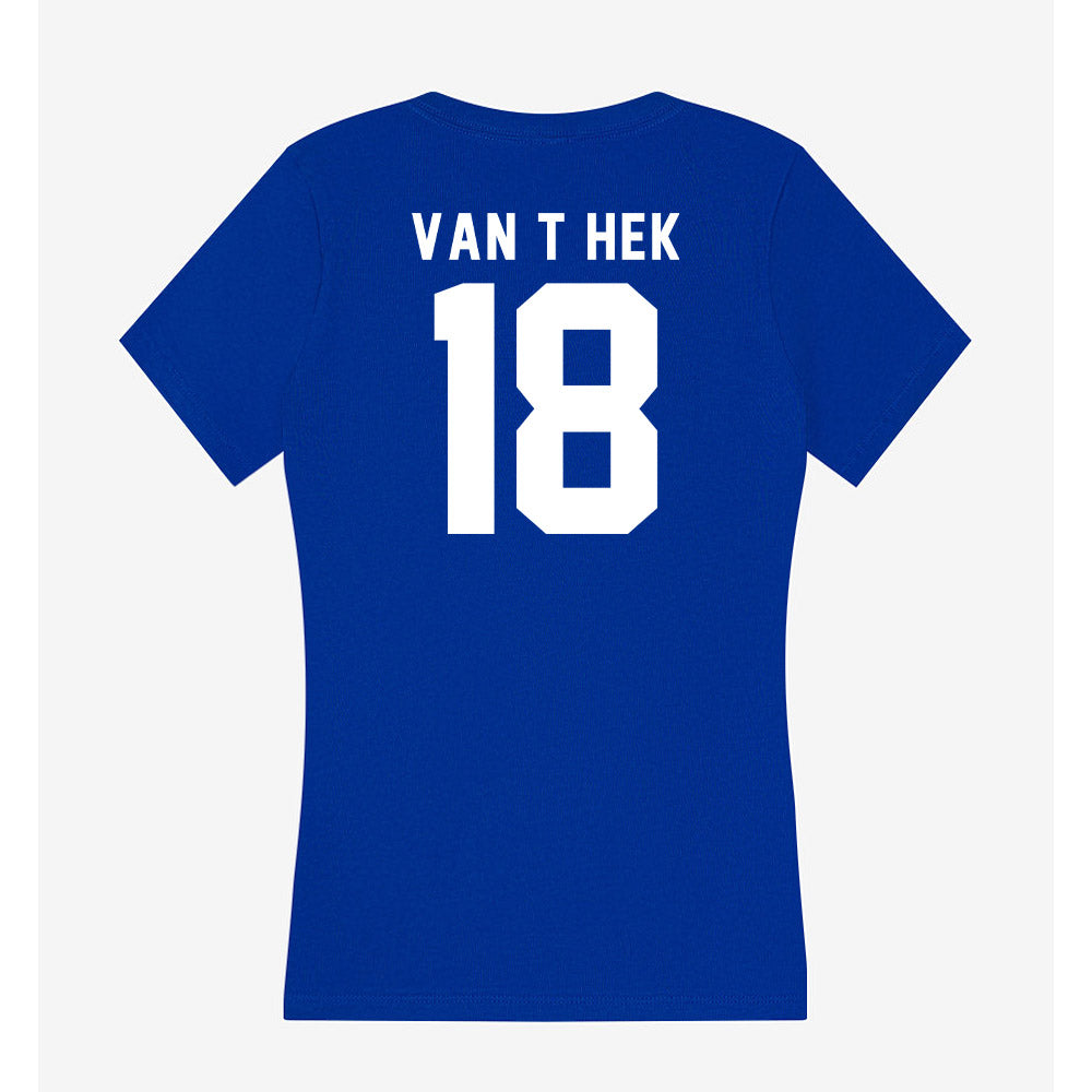 Delaware - NCAA Women's Field Hockey : Livia Van t Hek - Women's V-Neck T-Shirt-1