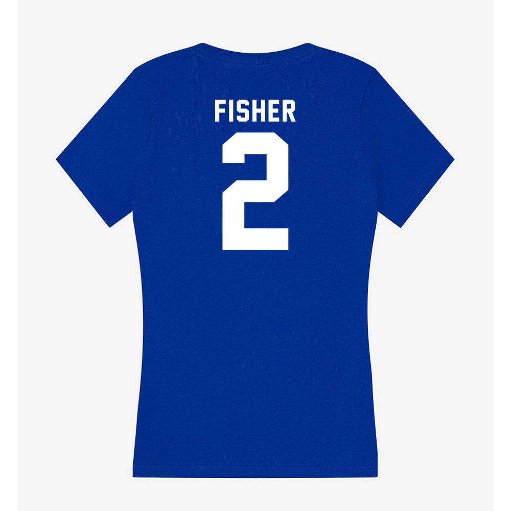 Delaware - NCAA Women's Soccer : Maura Fisher - Women's V-Neck T-Shirt-1