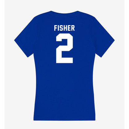 Delaware - NCAA Women's Soccer : Maura Fisher - Women's V-Neck T-Shirt-1