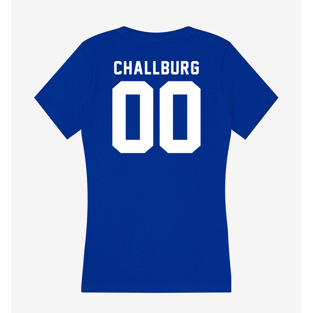 Delaware - NCAA Softball : Karli Challburg - Women's V-Neck T-Shirt-1