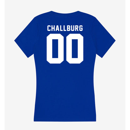 Delaware - NCAA Softball : Karli Challburg - Women's V-Neck T-Shirt-1