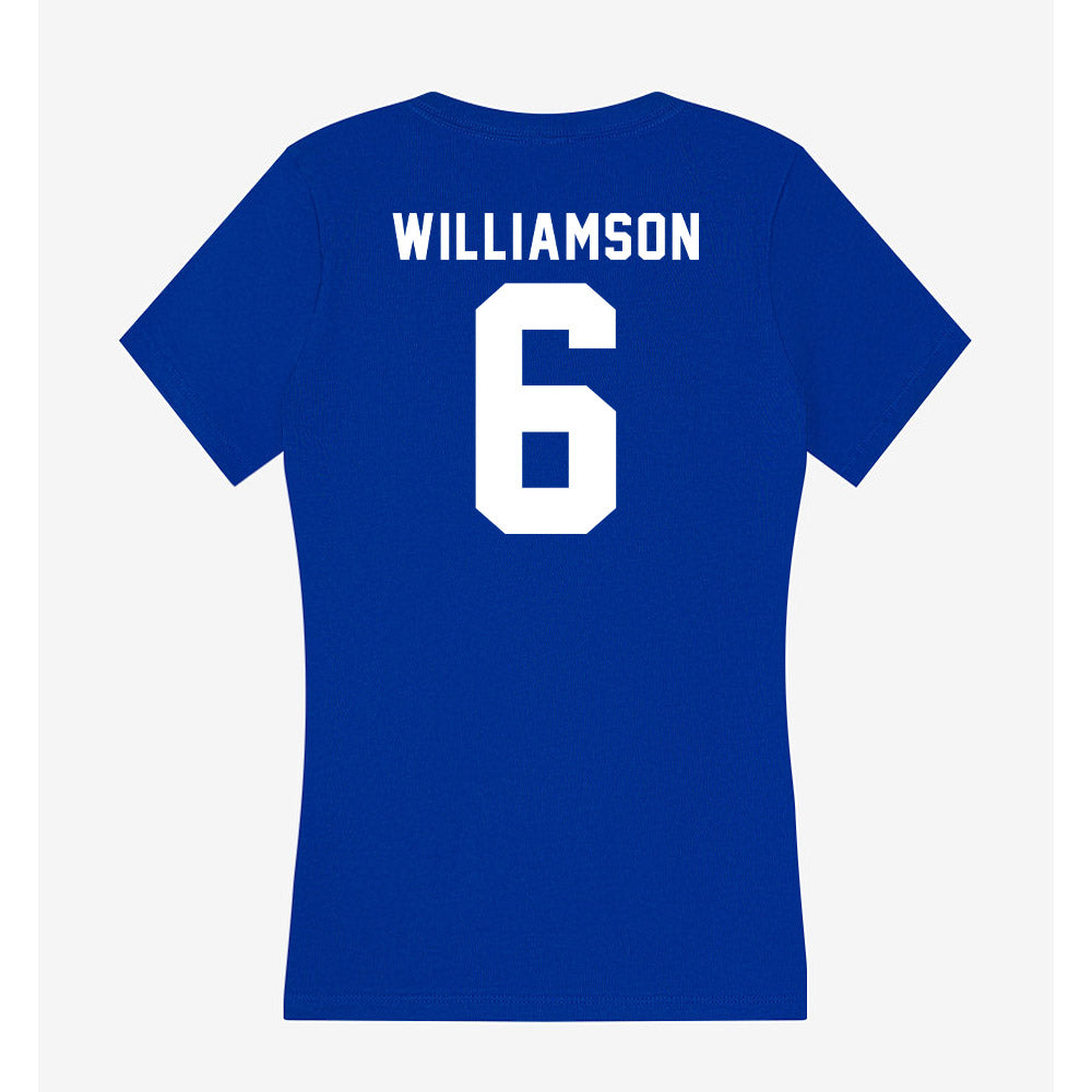 Delaware - NCAA Women's Field Hockey : Tetje Williamson - Women's V-Neck T-Shirt-1