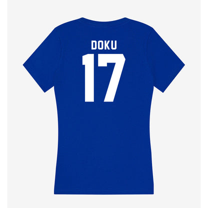 Delaware - NCAA Football : Emmanuel Doku - Women's V-Neck T-Shirt-1