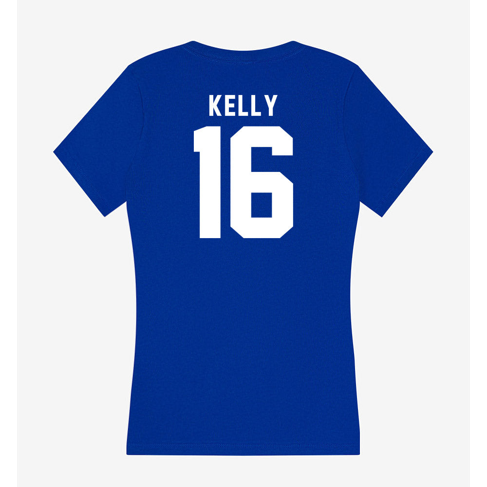 Delaware - NCAA Men's Soccer : Colin Kelly - Women's V-Neck T-Shirt-1