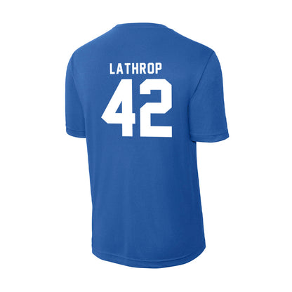 Delaware - NCAA Men's Lacrosse : Keegan Lathrop - Activewear T-Shirt-1