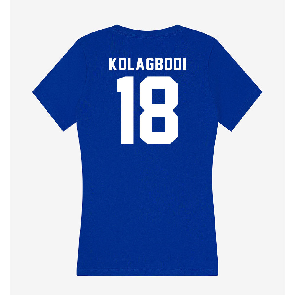 Delaware - NCAA Football : Jamarion Kolagbodi - Women's V-Neck T-Shirt-1