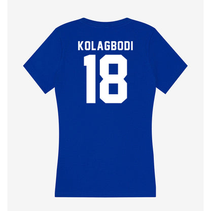 Delaware - NCAA Football : Jamarion Kolagbodi - Women's V-Neck T-Shirt-1