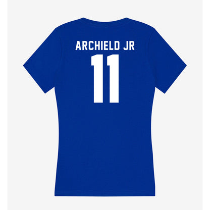 Delaware - NCAA Football : Eric Archield Jr - Women's V-Neck T-Shirt-1