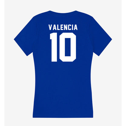 Delaware - NCAA Men's Basketball : Jafet Valencia - Women's V-Neck T-Shirt-1