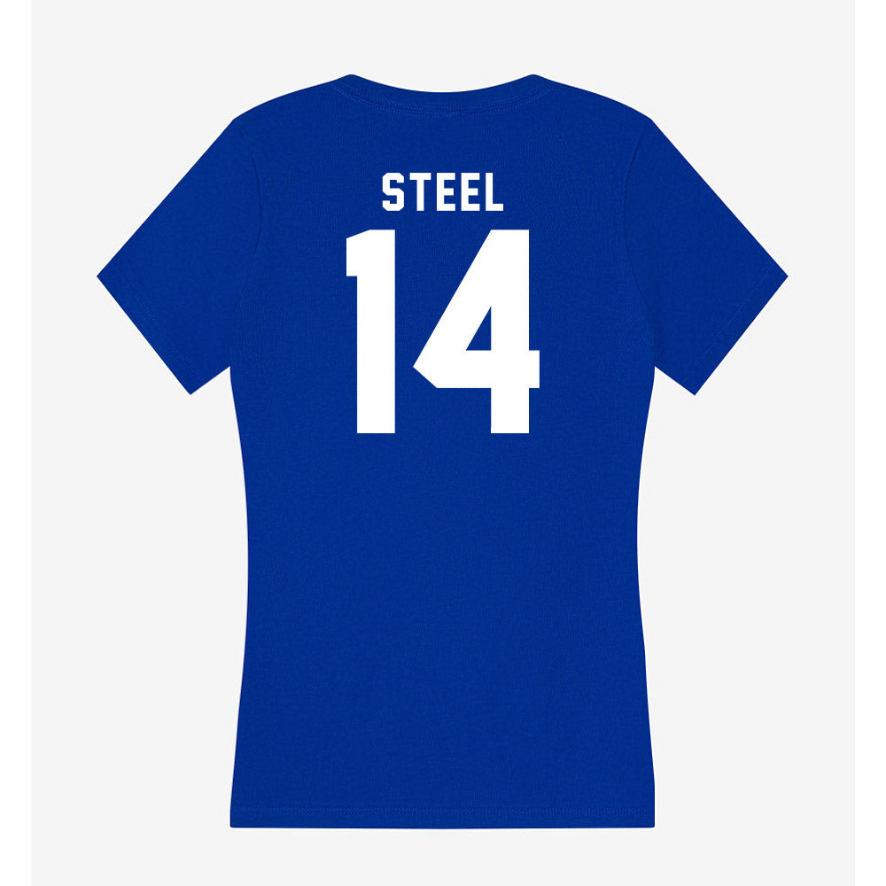 Delaware - NCAA Football : James Steel - Women's V-Neck T-Shirt-1