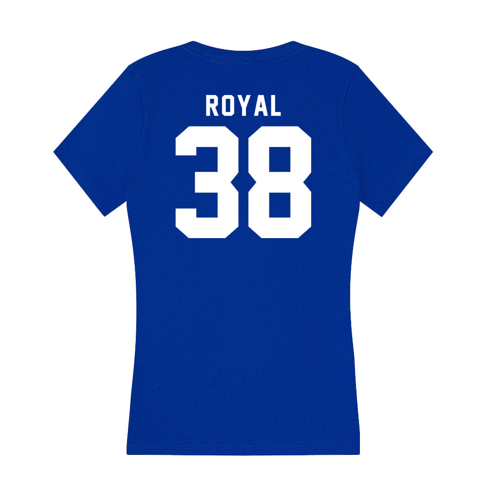 Delaware - NCAA Football : Kingsley Royal - Women's V-Neck T-Shirt-1