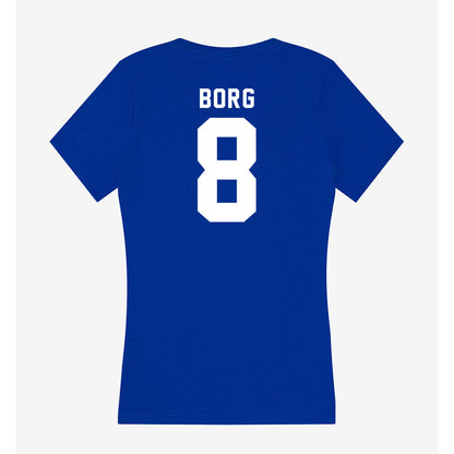 Delaware - NCAA Ice Hockey : Victoria Borg - Women's V-Neck T-Shirt-1