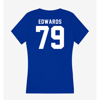 Delaware - NCAA Football : Jaiden Edwards - Women's V-Neck T-Shirt-1