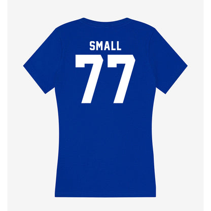 Delaware - NCAA Football : Jack Small - Women's V-Neck T-Shirt-1