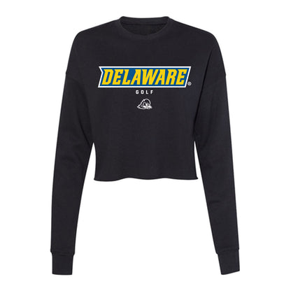 Delaware - NCAA Women's Golf : Marissa Malosh - Women's Cropped Crew Fleece-0