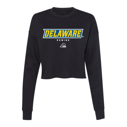 Delaware - NCAA Women's Rowing : Ava Moretti - Women's Cropped Crew Fleece-0