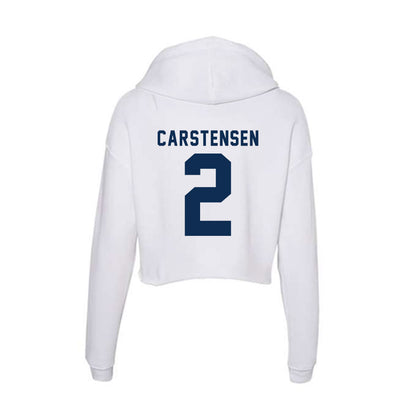 FAU - NCAA Women's Basketball : Grace Carstensen - Women's Crop Fleece Hoodie-1