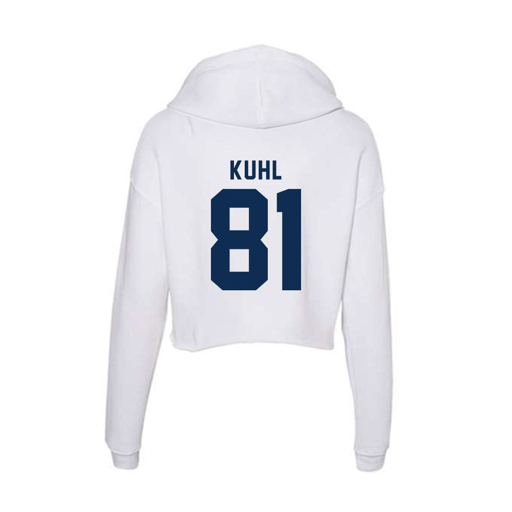 FAU - NCAA Football : Brock Kuhl - Women's Crop Fleece Hoodie-1
