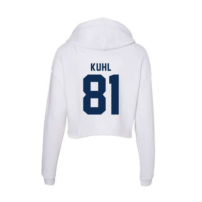 FAU - NCAA Football : Brock Kuhl - Women's Crop Fleece Hoodie-1