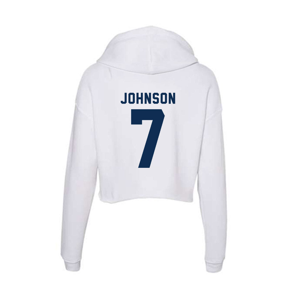 FAU - NCAA Football : Khmari Johnson - Women's Crop Fleece Hoodie-1