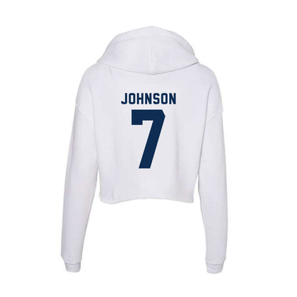 FAU - NCAA Football : Khmari Johnson - Women's Crop Fleece Hoodie-1