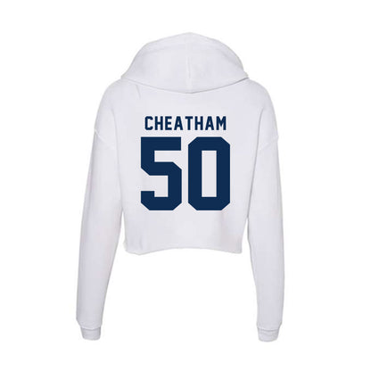 FAU - NCAA Football : Owen Cheatham - Women's Crop Fleece Hoodie-1