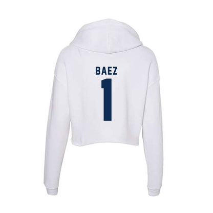 FAU - NCAA Baseball : Danny Baez - Women's Crop Fleece Hoodie-1