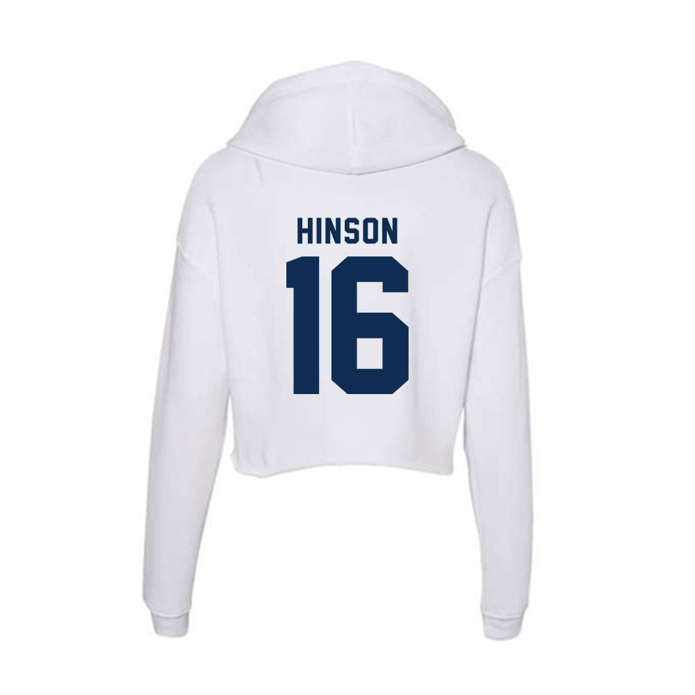 FAU - NCAA Football : MJ Hinson - Women's Crop Fleece Hoodie-1