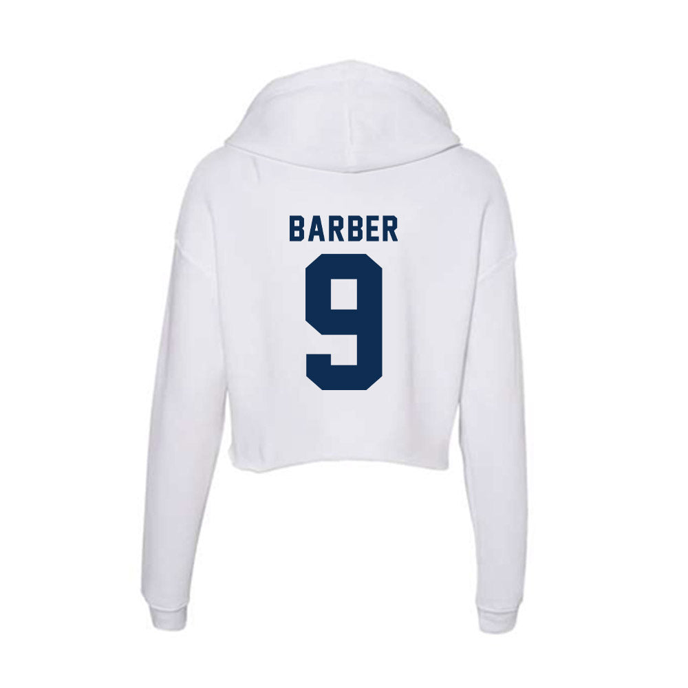 FAU - NCAA Football : Naejaun Barber - Women's Crop Fleece Hoodie-1