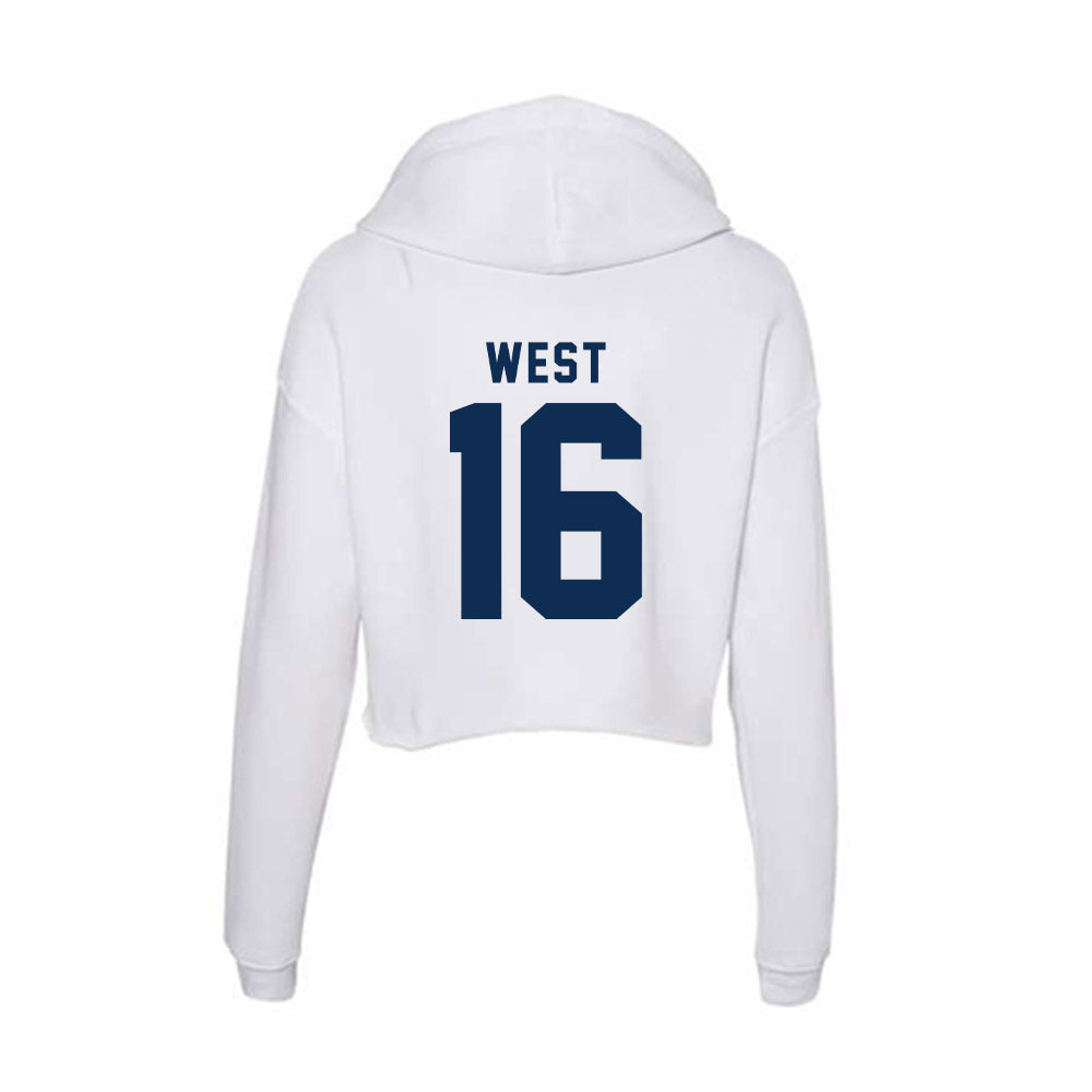 FAU - NCAA Football : Elijah West - Women's Crop Fleece Hoodie-1