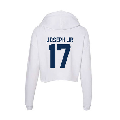 FAU - NCAA Football : Nicsaint Joseph jr - Women's Crop Fleece Hoodie-1