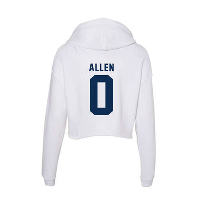 FAU - NCAA Football : Damon Allen - Women's Crop Fleece Hoodie-1