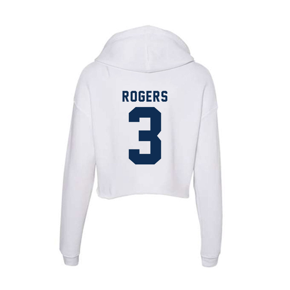 FAU - NCAA Football : Derrick Rogers - Women's Crop Fleece Hoodie-1