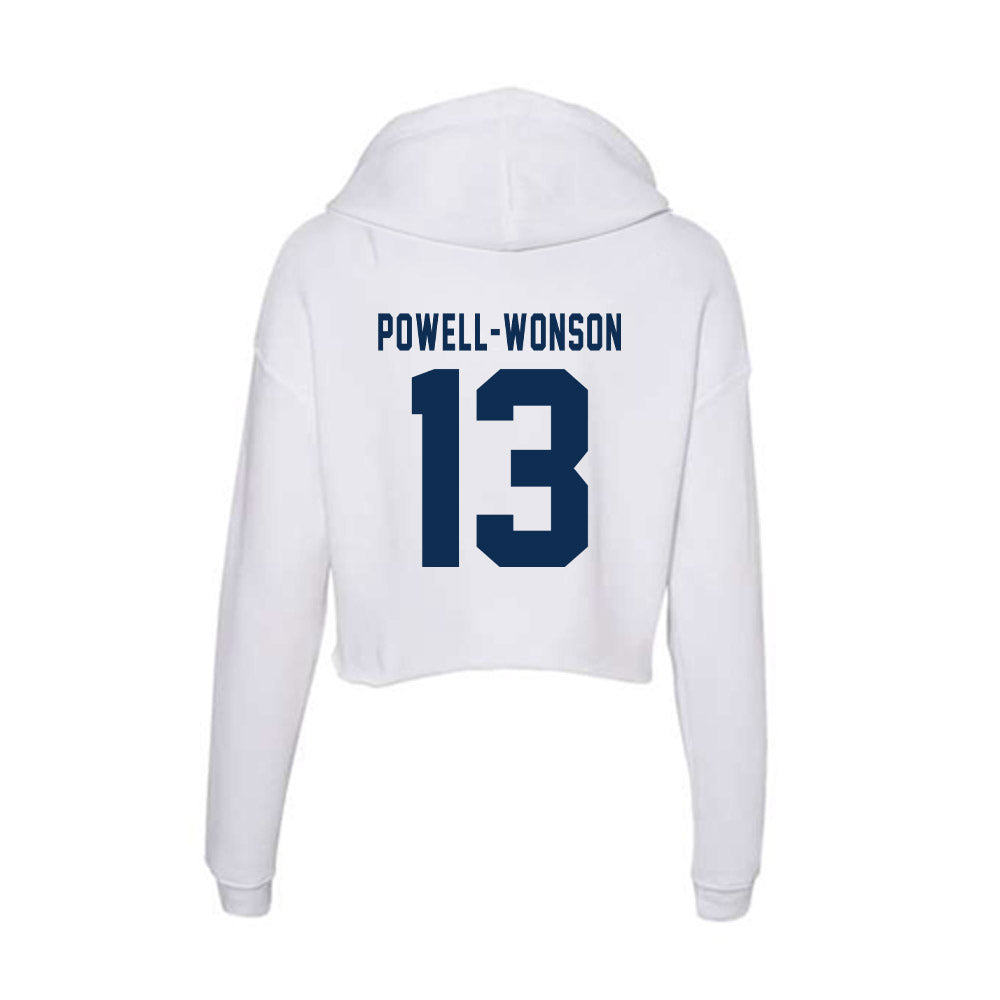 FAU - NCAA Football : Jahmari Powell-Wonson - Women's Crop Fleece Hooded Sweatshirt-1