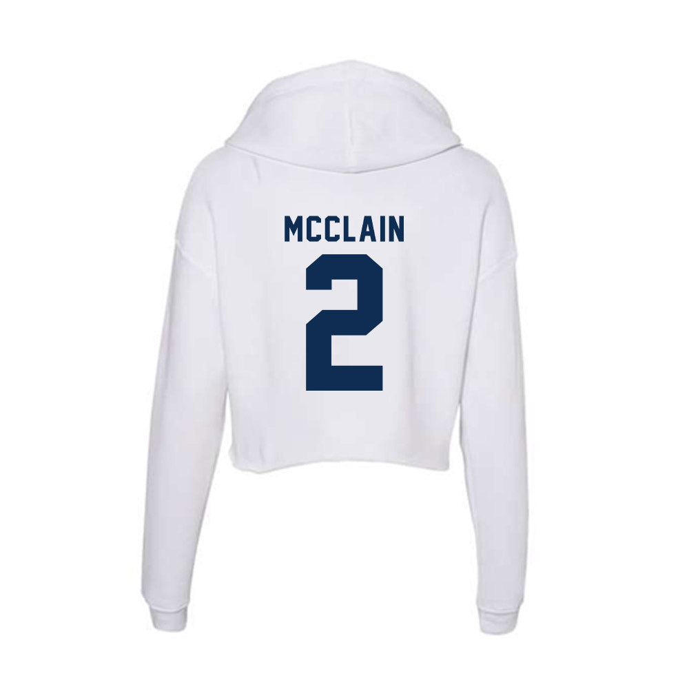 FAU - NCAA Softball : Kayson McClain - Women's Crop Fleece Hoodie-1